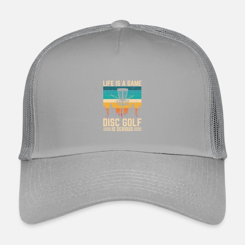 Disc Golf - Life is a Game Disc Golf Is Serious Kids’ Trucker Cap