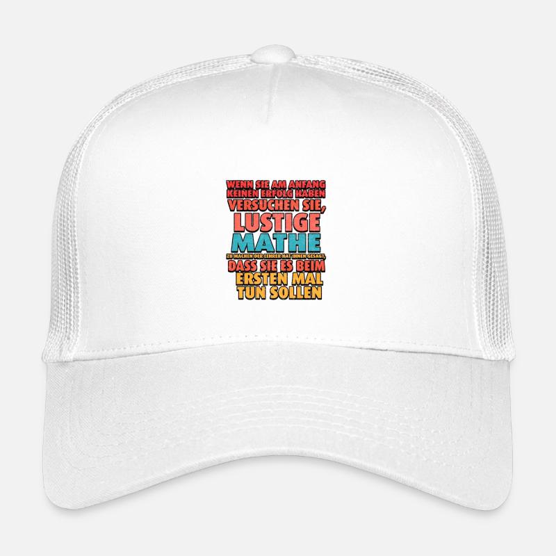 Lustige Mathe Typografie Lehrerspruch Kinder Trucker-Cap