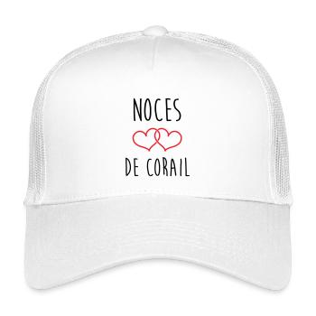 Coral Wedding 11 Jahre Ehe - Kinder Trucker-Cap - Weiß - Vorne