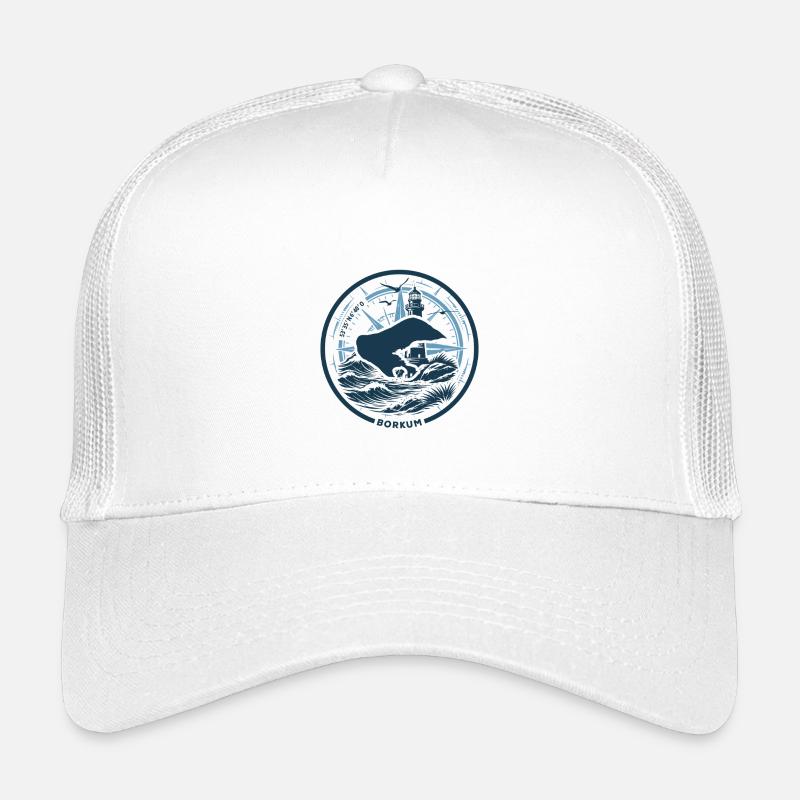 Borkum | When the Island Calls - Waves North Sea Kids’ Trucker Cap