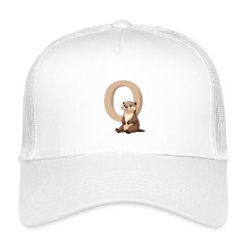 Otter et Big O Design - Casquette trucker enfant - blanc - Devant