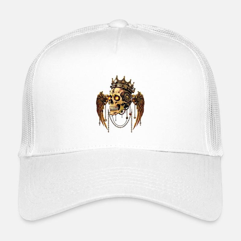 STEAMPUNK SCHÄDEL KRONE Kinder Trucker-Cap
