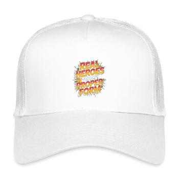PT Educator Real Heroes Teach Movement Therapy - Kids’ Trucker Cap - white - Front