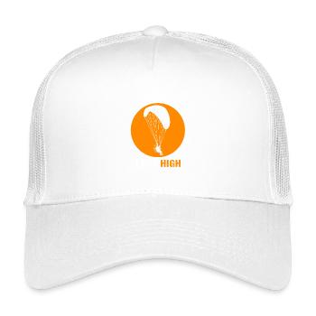Gleitschirm Gleitschirmflieger Paragliding - Kinder Trucker-Cap - Weiß - Vorne