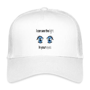 I Can See The Light In Your Eyes Anime Graphic - Kinder Trucker-Cap - Weiß - Vorne
