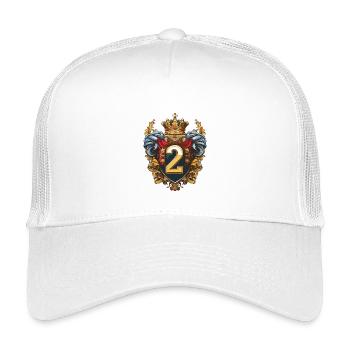 2 Nombre d’armoiries - Casquette trucker enfant - blanc - Devant