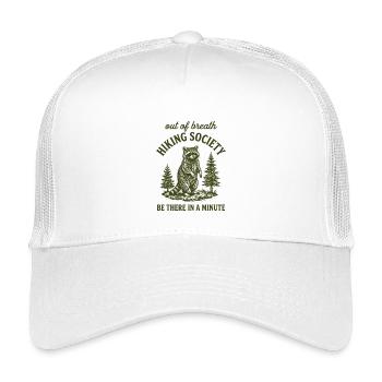 Hiking Raccoon Humor Gift Hiking Outdoor - Kids’ Trucker Cap - white - Front