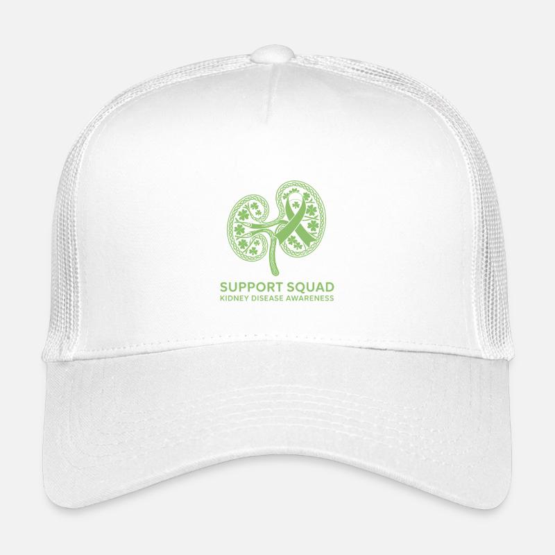 Ruban de trèfle de sensibilisation aux reins Casquette trucker enfant