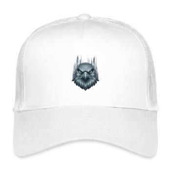 Tempête glacée Tête d’aigle - Casquette trucker enfant - blanc - Devant