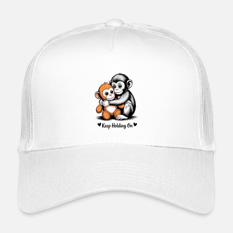 Halt die Affenumarmung fest Kinder Trucker-Cap