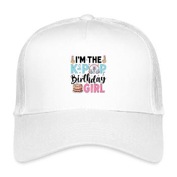 I'm The K-Pop Birthday Girl - Kids’ Trucker Cap - white - Front