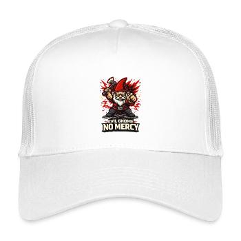 Evil Gnome, Dark Gnome, Goth Gnome, Funny Gnome - Kids’ Trucker Cap - white - Front