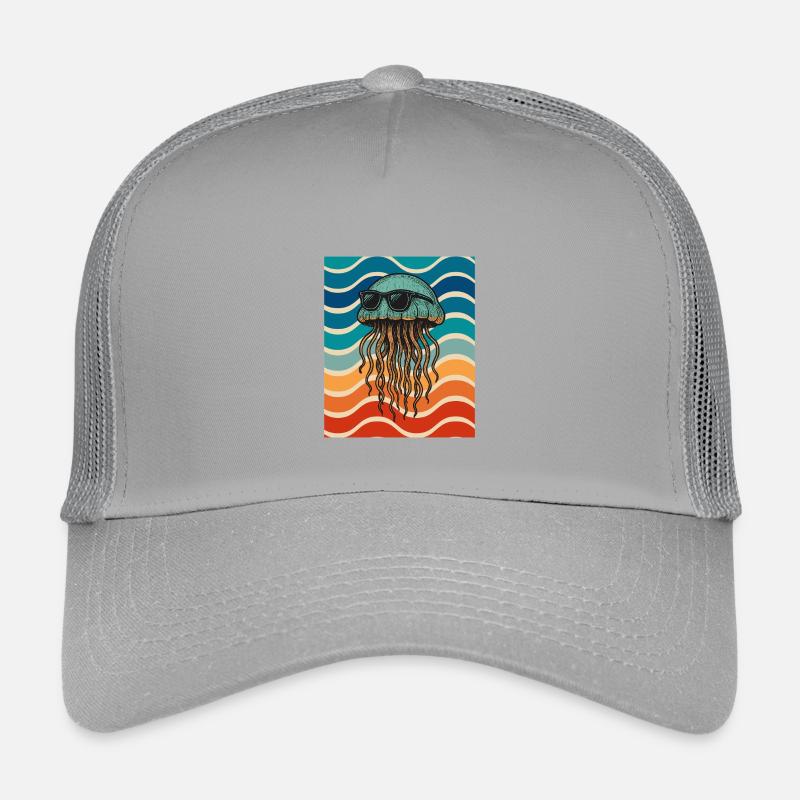 Strandjellyfish mit Sonnenbrille Kinder Trucker-Cap