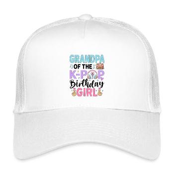 Grandpa Of The K-Pop Birthday Girl - Kids’ Trucker Cap - white - Front