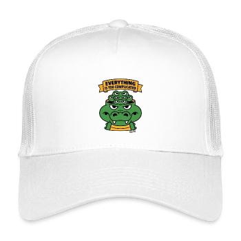Tout est trop compliqué, alligator. - Casquette trucker enfant - blanc - Devant
