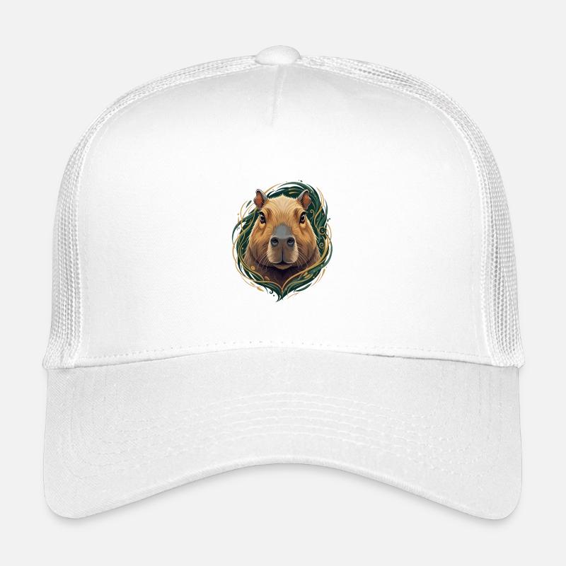 Capybara im Ornamentrahmen Kinder Trucker-Cap