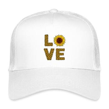 Sunflower Love Letters Summer - Kids’ Trucker Cap - white - Front