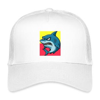 Shark - Kids’ Trucker Cap - white - Front