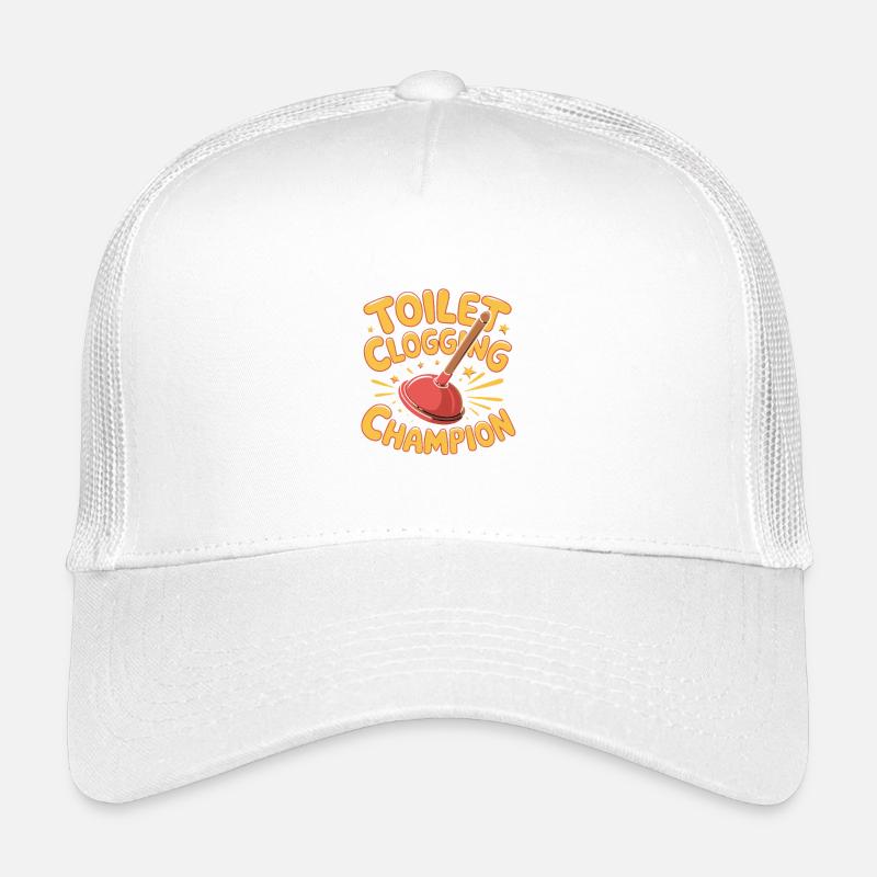 Champion du bouchon des toilettes, Chouchouteuse drôle Casquette trucker enfant