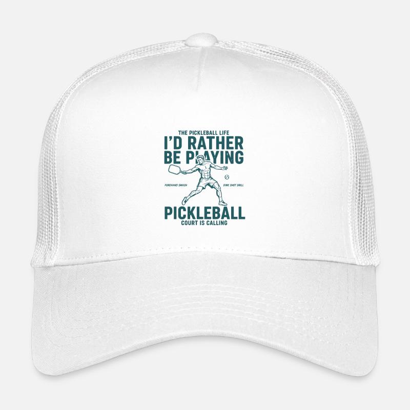Pickleball Id Rather Be Playing Love Pickleball Kids’ Trucker Cap