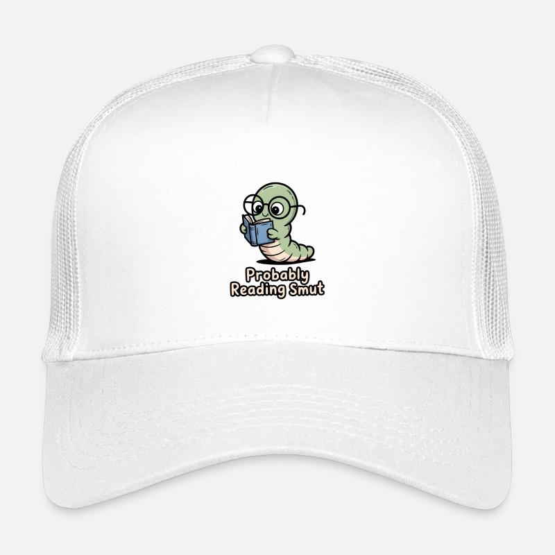 ReadingCaterpillar with glasses Kids’ Trucker Cap