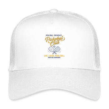 Pickleball player pickle ball love pickleball live - Kids’ Trucker Cap - white - Front