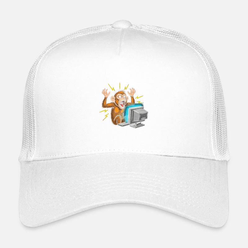 Affen-Computerausbruch Kinder Trucker-Cap