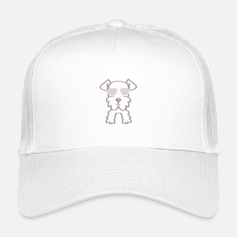 Schnauzer cool avec lunettes de soleil minimaliste Casquette trucker enfant
