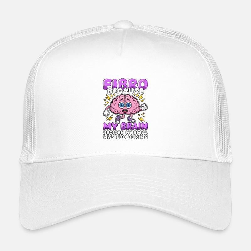 Fibromyalgie-Bewusstsein Fibro normal war zu langweilig Kinder Trucker-Cap