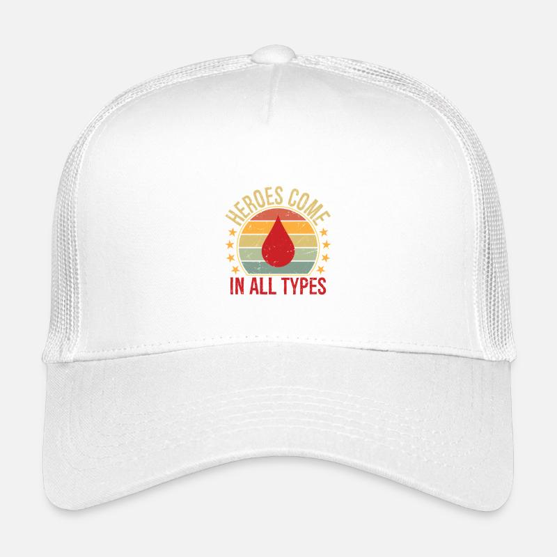 Les héros viennent de toutes sortes. Le don de sang est drôle. Casquette trucker enfant