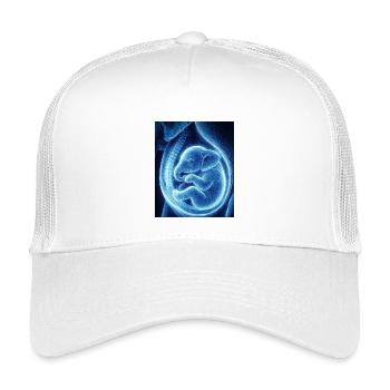 Blue Ultrasonic Baby in Womb - Kids’ Trucker Cap - white - Front