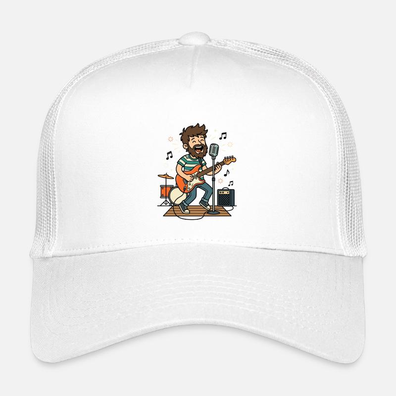 Rock Guitar Singer Stage Humor Kids’ Trucker Cap