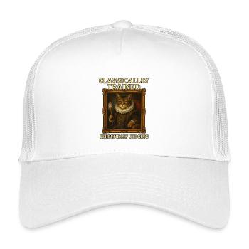 Classically Trained Perpetually Judging Renaissanc - Kinder Trucker-Cap - Weiß - Vorne