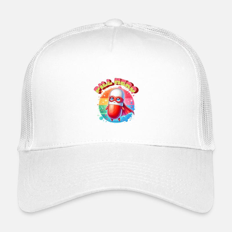 Helden Pille Superheld Medizin Tabletten Held Kinder Trucker-Cap