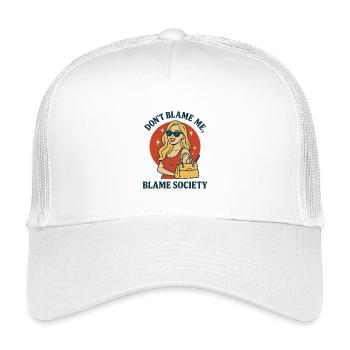 Ne blâme pas la société - Casquette trucker enfant - blanc - Devant