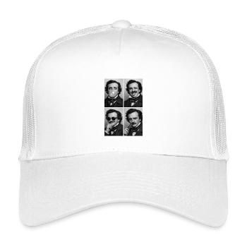 Edgar Allan Poe Fotostreifen - Kinder Trucker-Cap - Weiß - Vorne