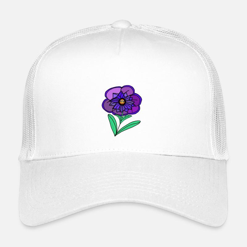 Drôle de petits enfants Kawaii fleurs, mignons Casquette trucker enfant