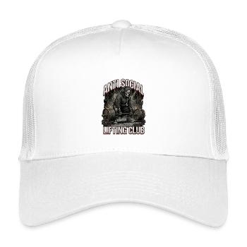 Anti Social Lifting Club Gym - Kinder Trucker-Cap - Weiß - Vorne