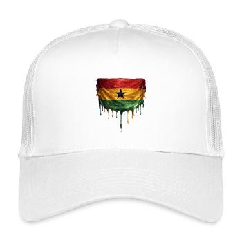 Art des drapeaux du Ghana - Casquette trucker enfant - blanc - Devant