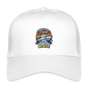 Stays On The Cruise Family Vacation Trip Cruising - Kids’ Trucker Cap - white - Front