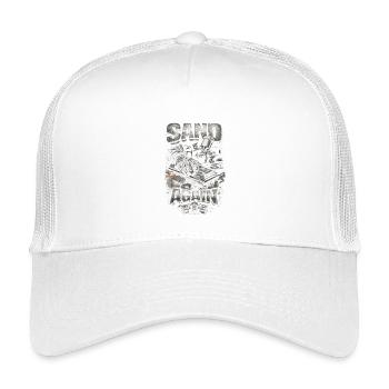 Peintre de voitures, peintre de voitures, poncez à nouveau - Casquette trucker enfant - blanc - Devant