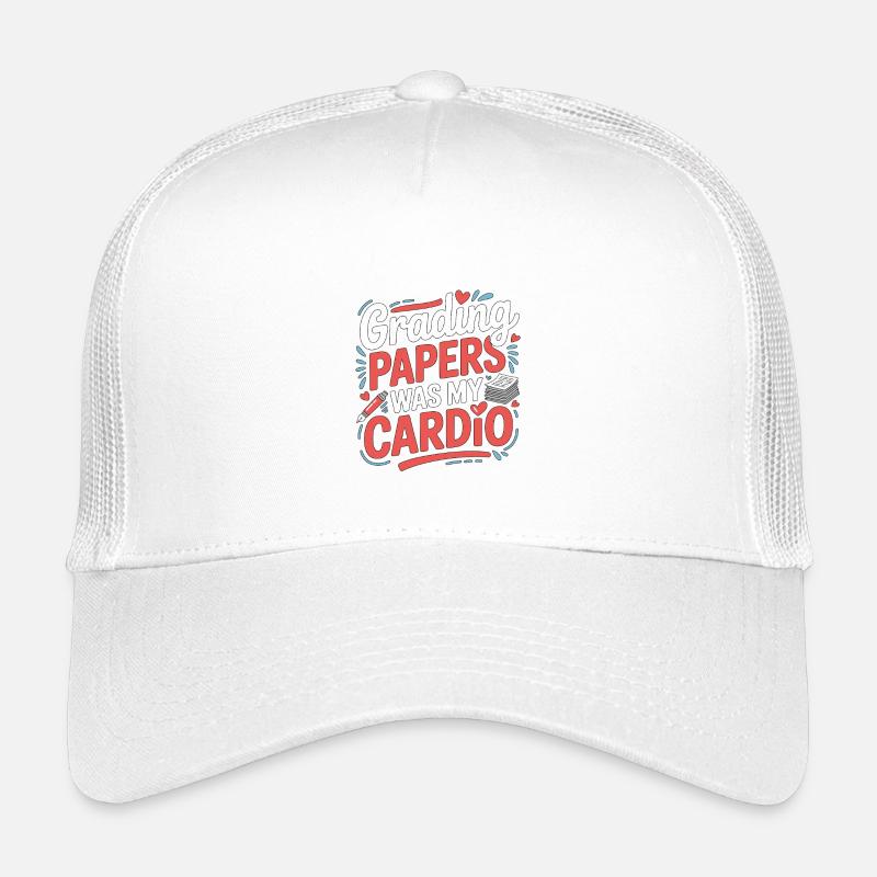 Retired Teacher Grading Papers Was My Instructor Kinder Trucker-Cap