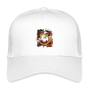 Graffiti Smile Street Art Urban - Kinder Trucker-Cap - Weiß - Vorne