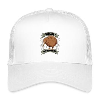 Kiwi Whisperer New Zealand Kiwi Bird - Kids’ Trucker Cap - white - Front