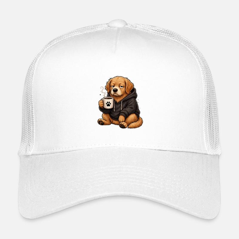 Chien café en sweat à capuche Casquette trucker enfant