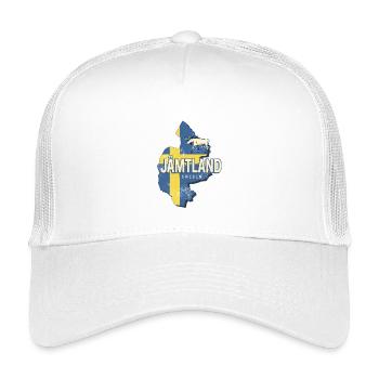 Province du Jämtland en Suède avec conception cartographique - Casquette trucker enfant - blanc - Devant