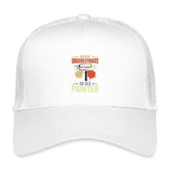 Maler Großvater - Kinder Trucker-Cap - Weiß - Vorne