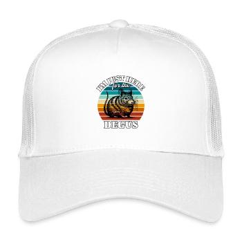 Funny Degu Sayings - Kids’ Trucker Cap - white - Front