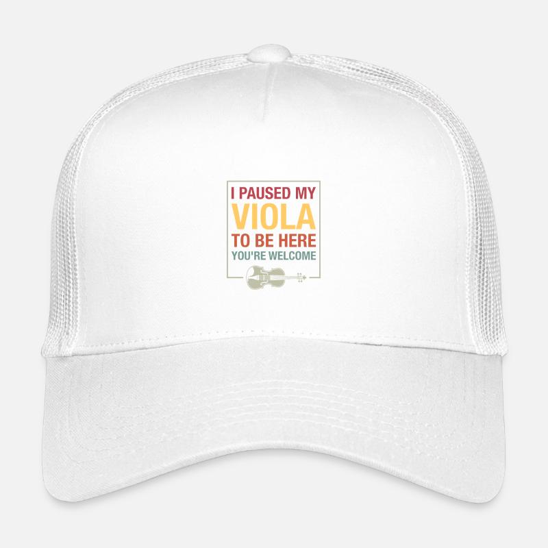 Bratsche Paused Viola Playing Musiker retro Kinder Trucker-Cap