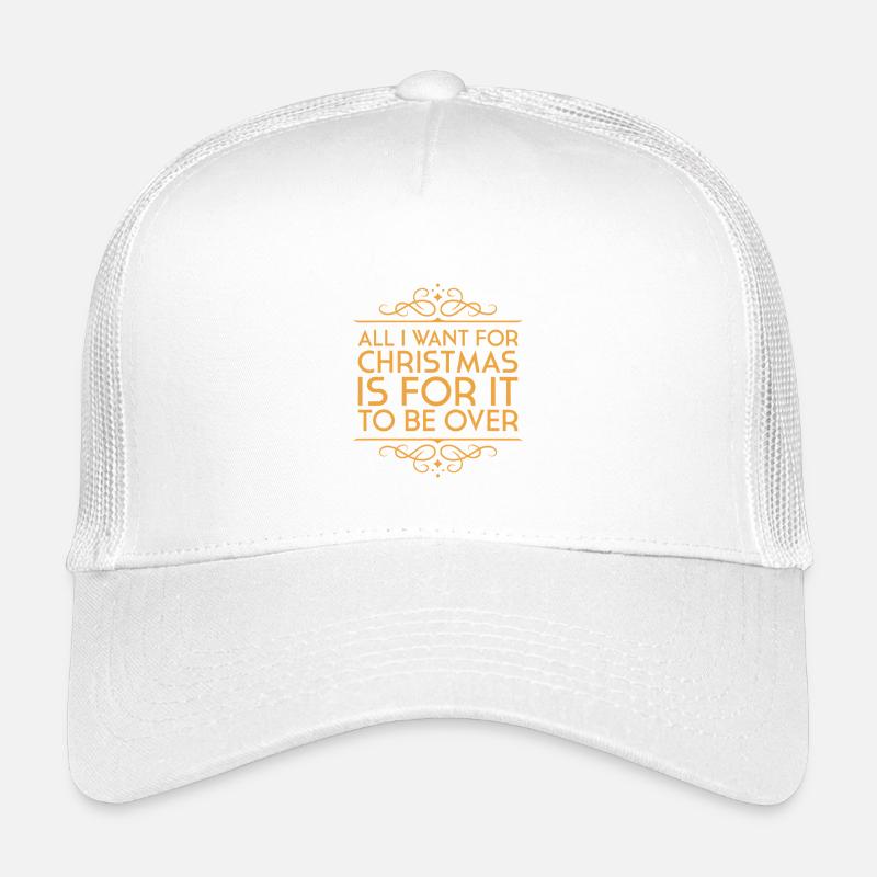 All I Want for Christmas Is Over Kids’ Trucker Cap